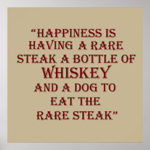 Poster guillemets de whiskey