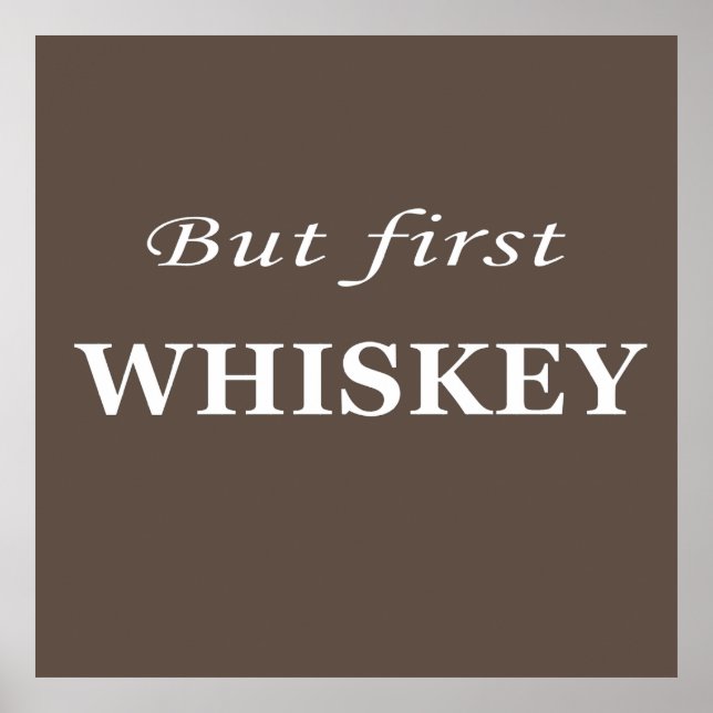 Poster guillemets de whiskey (Devant)