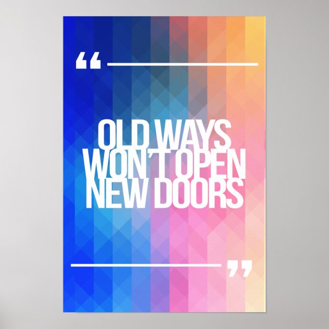 Poster Guillemets inspirants et motivants (Devant)