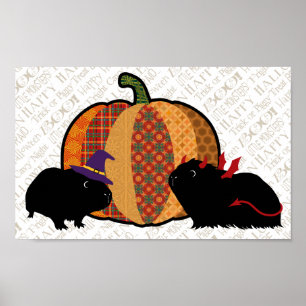 Poster Guinea Pig Halloween