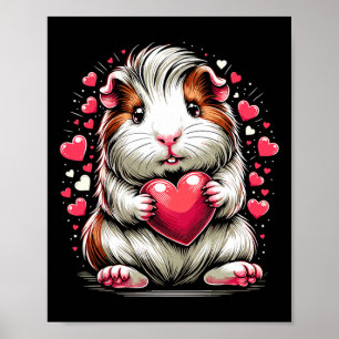 Poster Guinéen Coeur Coeur Saint Valentin Vale mignonne