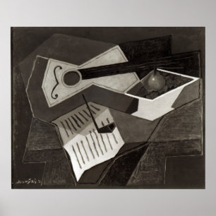 Poster Guitar and Fruit bowl, 1926