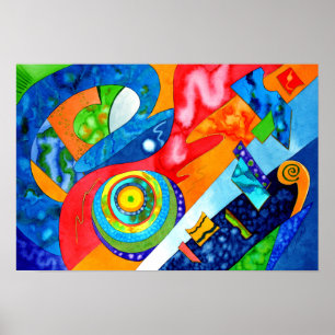 Poster "Guitar Groove"  by R.A.Brown©