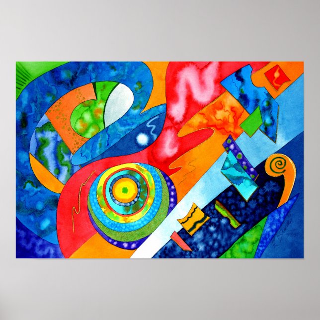 Poster "Guitar Groove" par R.A.Brown© (Devant)