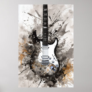 Poster Guitare à sept cordes