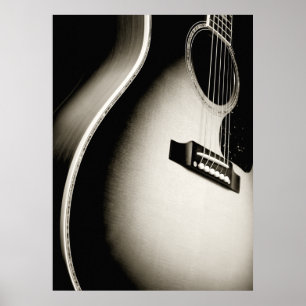 Poster guitare acoustique