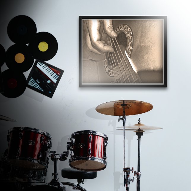 Poster Guitare acoustique (Créateur téléchargé)