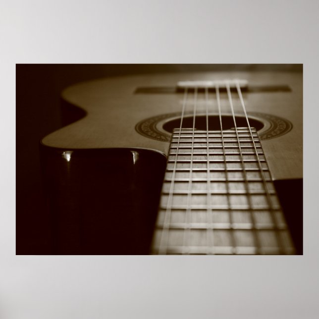 Poster Guitare acoustique (Devant)
