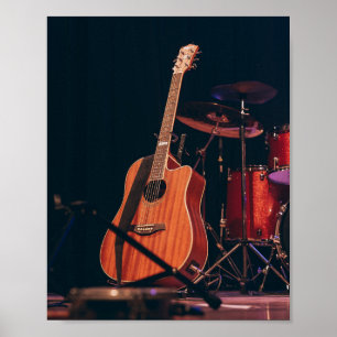 Poster Guitare acoustique cool