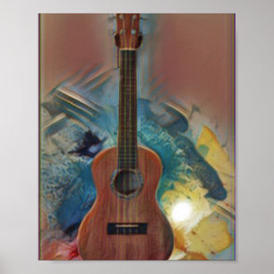 Poster Guitare acoustique cool