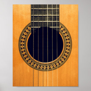 Poster Guitare acoustique géniale
