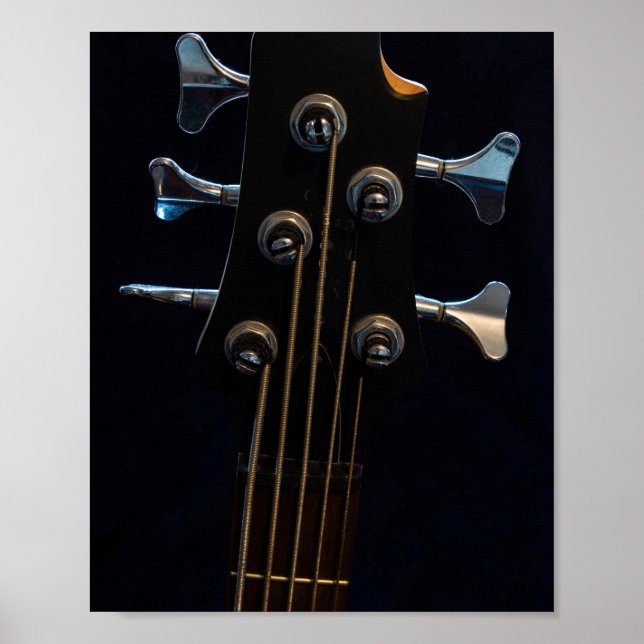 Poster Guitare de basse cool (Devant)