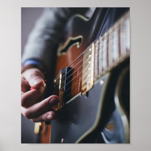 Poster Guitare de basse cool