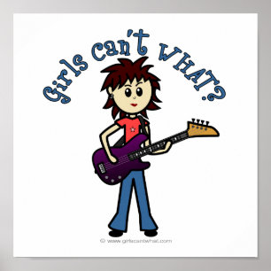 Poster Guitare de basse légère