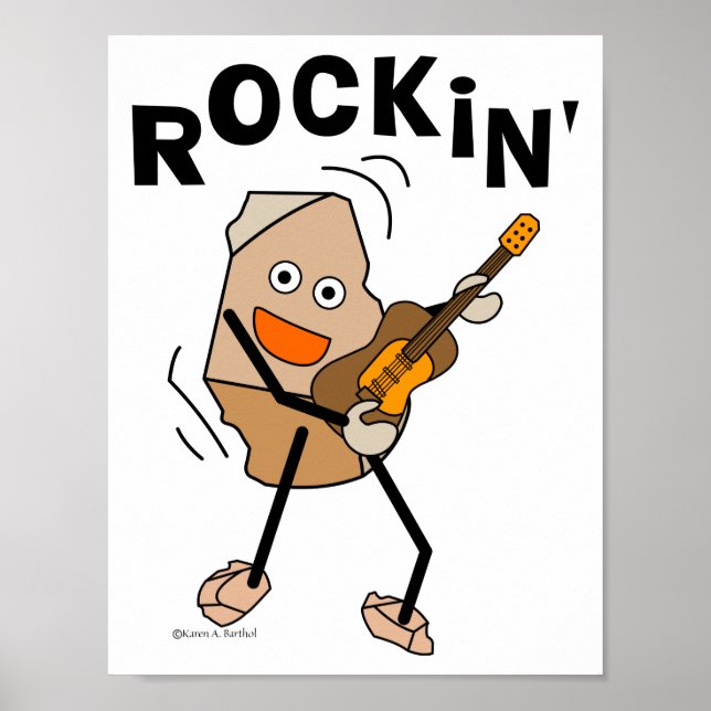 Poster Guitare de Rockin (Devant)
