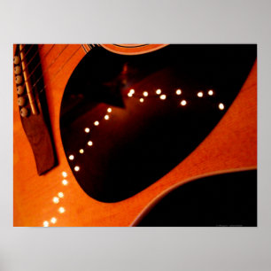 Poster Guitare de scintillement