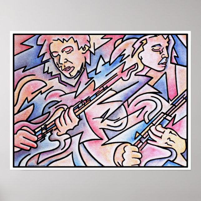 Poster Guitare Duel (Devant)