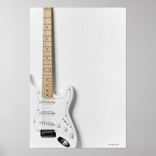 Poster Guitare électrique blanche 3