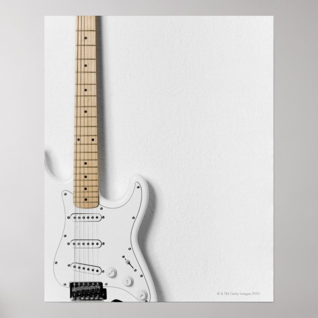 Poster Guitare électrique blanche 3 (Devant)