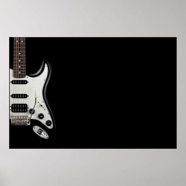 Poster Guitare électrique classique - Stratocaster Iconiq (Devant)