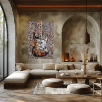 Guitare Électrique Expressionniste Abstraite Art d