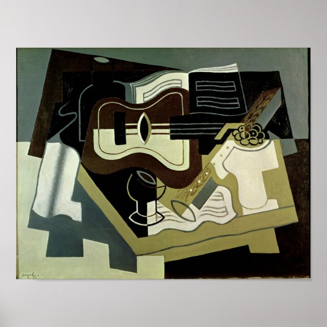 Poster Guitare et Clarinet, 1920 (Devant)