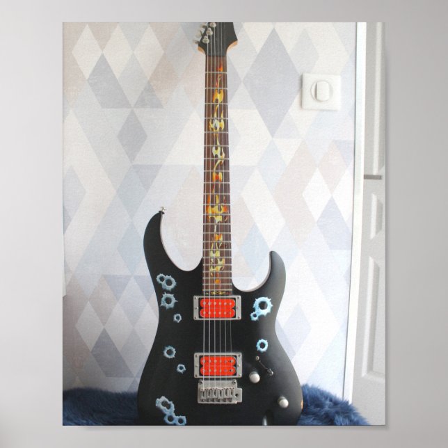 Poster Guitare mignonne (Devant)