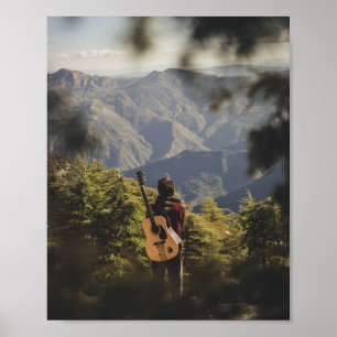 Poster Guitare mignonne