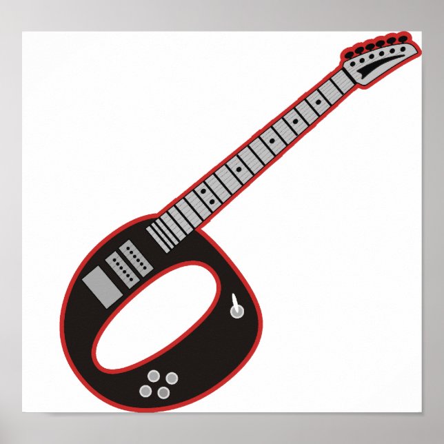 Poster Guitare O (Devant)