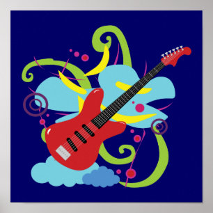 Poster Guitare Solo Dream