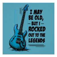 Guitare vintage Retro Rock Legend Musique nostalgi