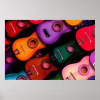 Guitares colorées