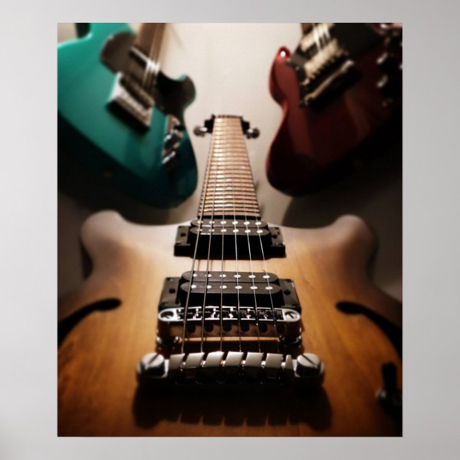 Poster Guitares électriques (Devant)