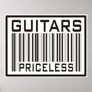 Poster Guitares sans prix