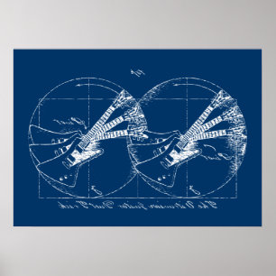 Poster Guitares vitruviennes