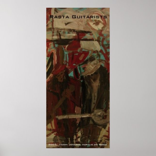 Poster Guitaristes rasta (Devant)