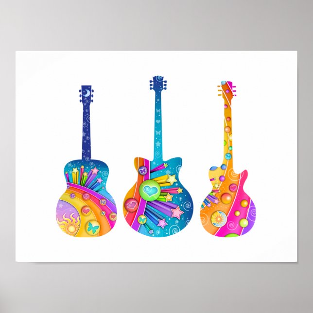 POSTER GUITARS (Devant)