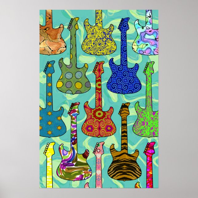 POSTER GUITARS POP (Devant)