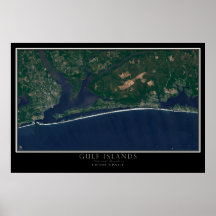 Gulf Islands National Seashore Floride Satellite