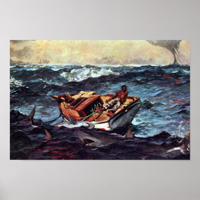 Poster Gulf Stream Gulf Stream By Homer Winslow (Devant)