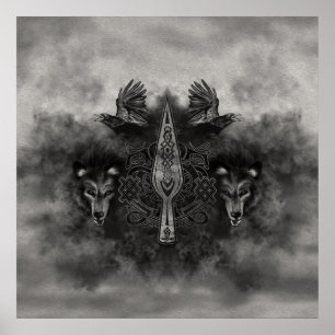 Poster Gungnir - Spear of Odin