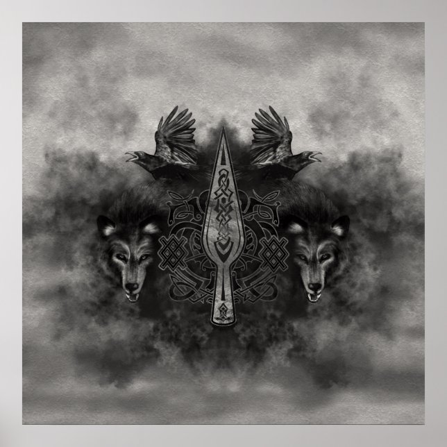 Poster Gungnir - Spear of Odin (Devant)