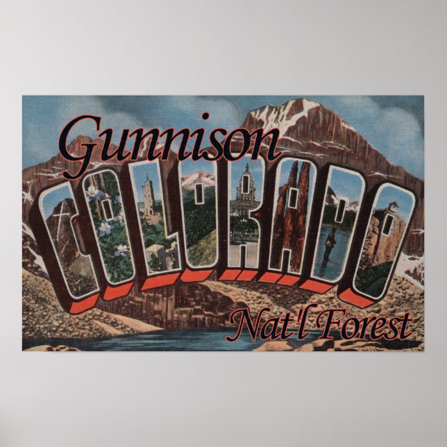 Poster Gunnison Nat'l Forest, Colorado (Devant)