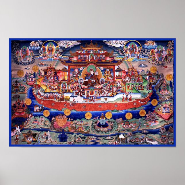 Poster Guru Rinpoche - Zangdokpalri (Devant)