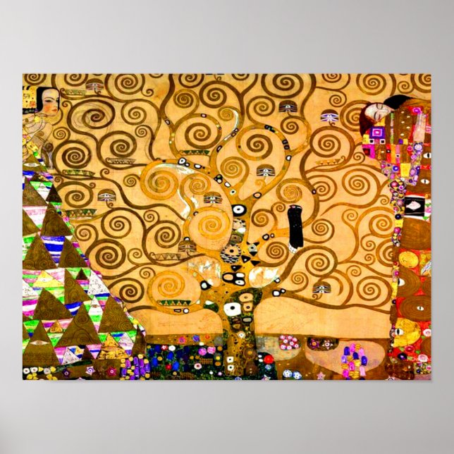 Poster Gustav Klimt Arbre de vie (Devant)