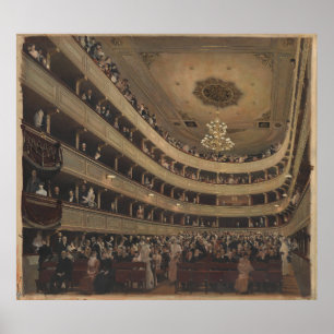 Poster Gustav Klimt Burgtheater Auditorium Art Classique
