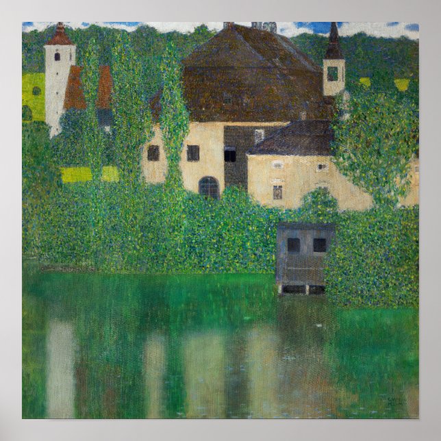 Poster Gustav Klimt - Château aquatique (Devant)