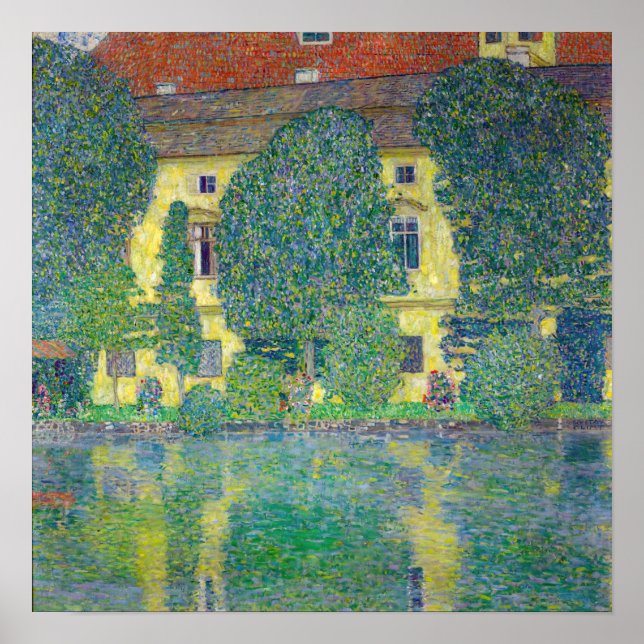 Poster Gustav Klimt - Château Kammer am Attersee III (Devant)