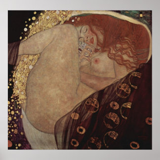 Poster Gustav Klimt ~ Danae