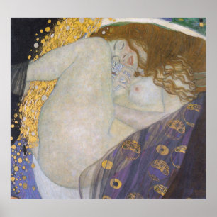 Poster Gustav Klimt - Danae